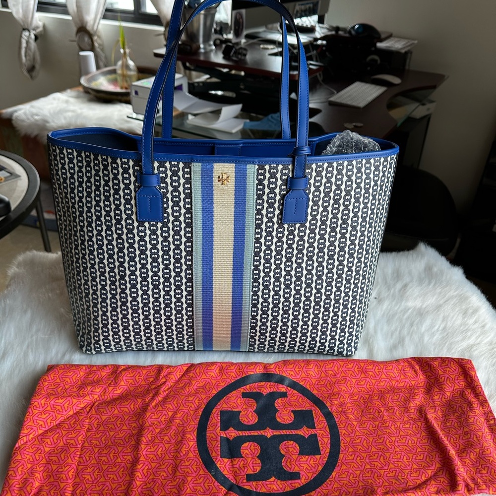 Tory Burch Blue Women's Tote Bag - Picture 5 of 13